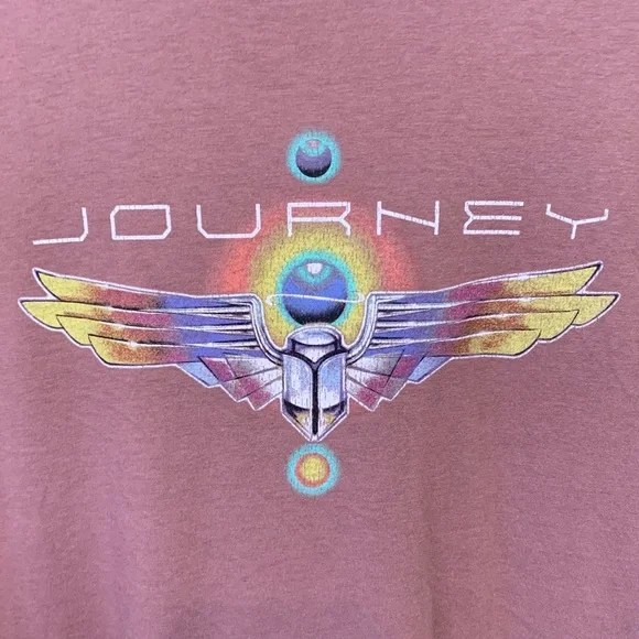 Journey Graphic Men's Oversized T-Shirt - Mauve - Picture 3 of 4